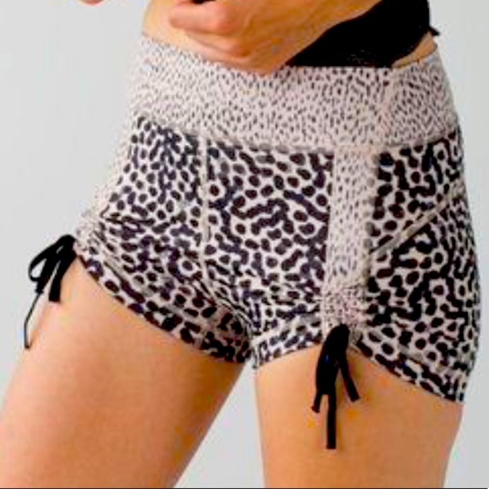 Lululemon liberty shorts leopard print